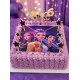 Ξύλινο Cake Topper Μικρόφωνο | Όνομα & Ηλικία | Σετ με Αστέρια